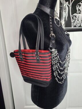 Liz Claiborne Striped Mini Handbag